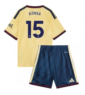 Arsenal Ezri Konsa #15 Tredjetrøje Børn 2026-27 Kortærmet (+ Korte bukser)